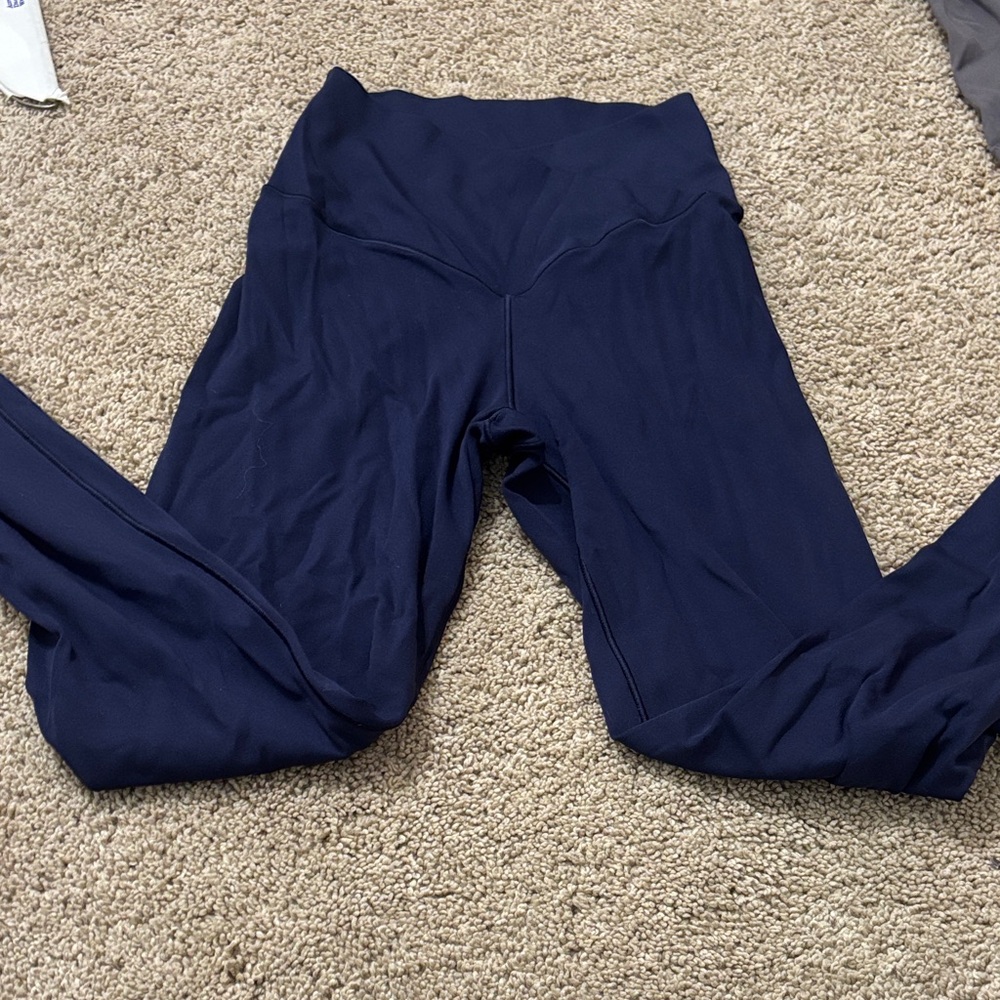 Aerie offline navy blue crossover leggings
